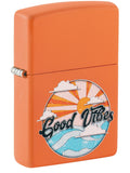 Zippo Good Vibes Design, Orange Matte Lighter #48847