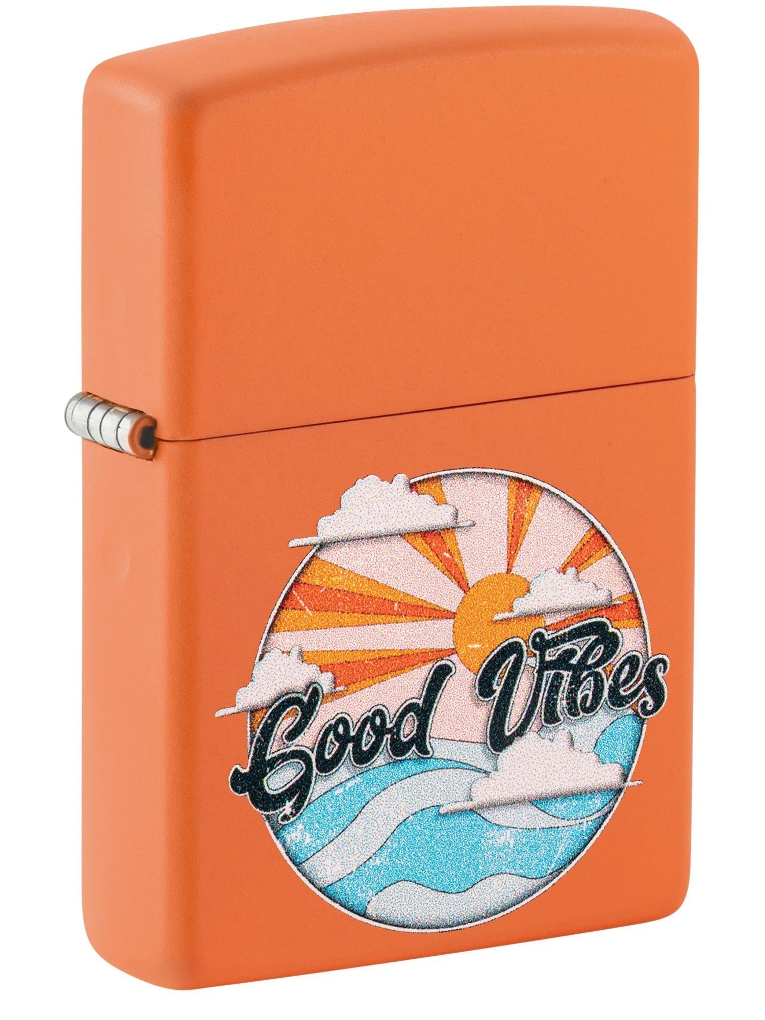 Zippo Good Vibes Design, Orange Matte Lighter #48847