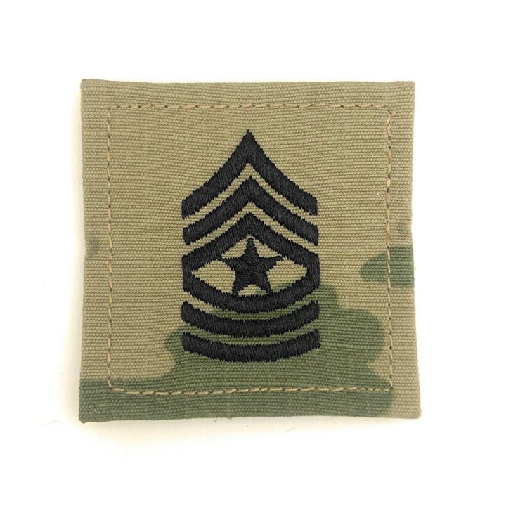 Army OCP 2x2 Rank With Hook Fastener