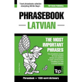 English-Latvian phrasebook & 1500-word dictionary - Paperback