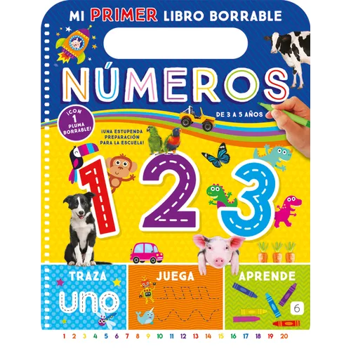My First Wipe-Clean Book: Numbers (Spanish) - Spiral