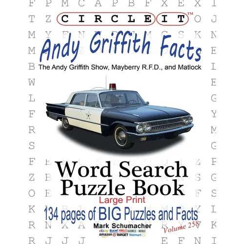 Circle It, Andy Griffith Facts, Word Search, Puzzle Book - Paperback