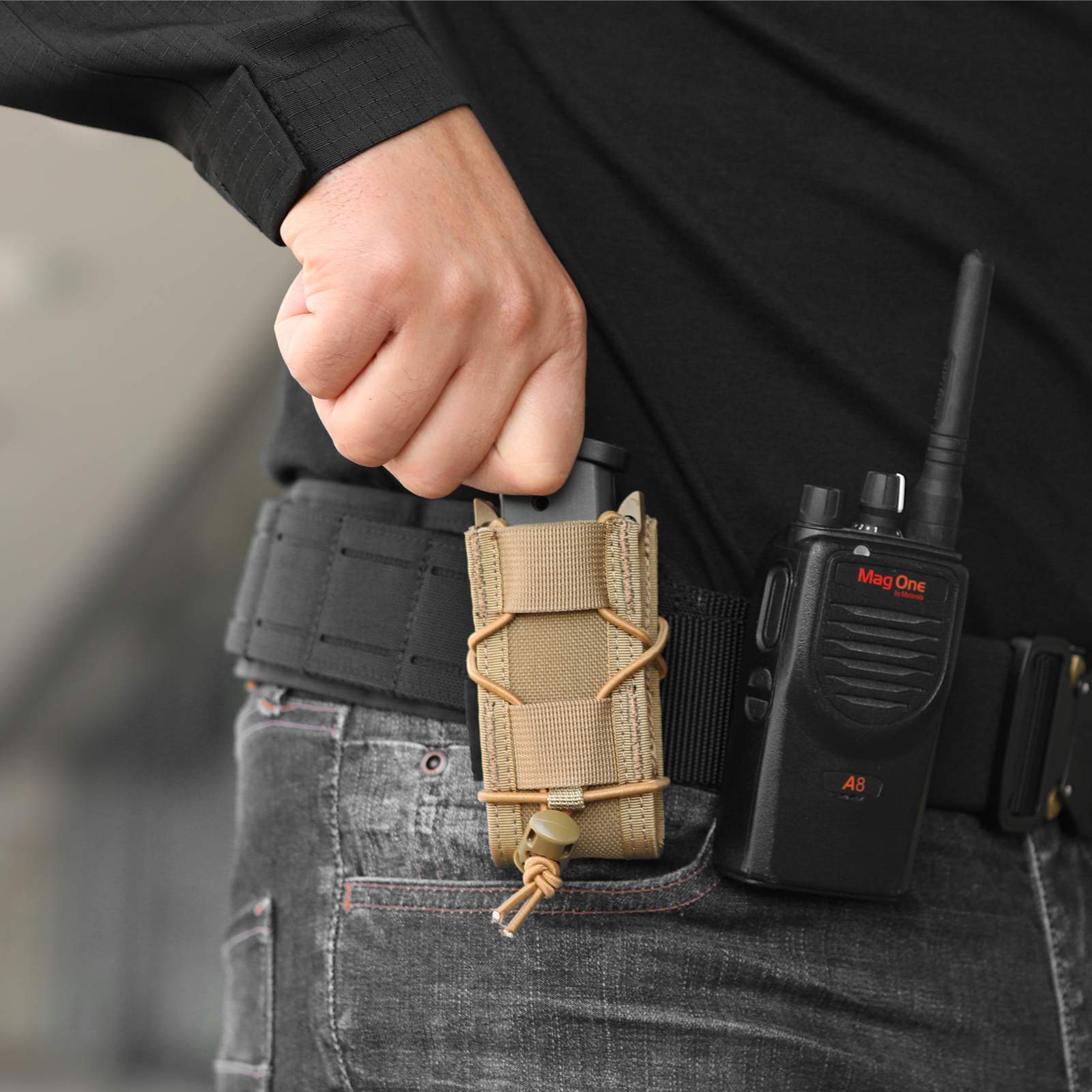 Votagoo Molle Mag Pouch 9mm/.40 Caliber Single/Dual Stack Adjustable Mag Pouch