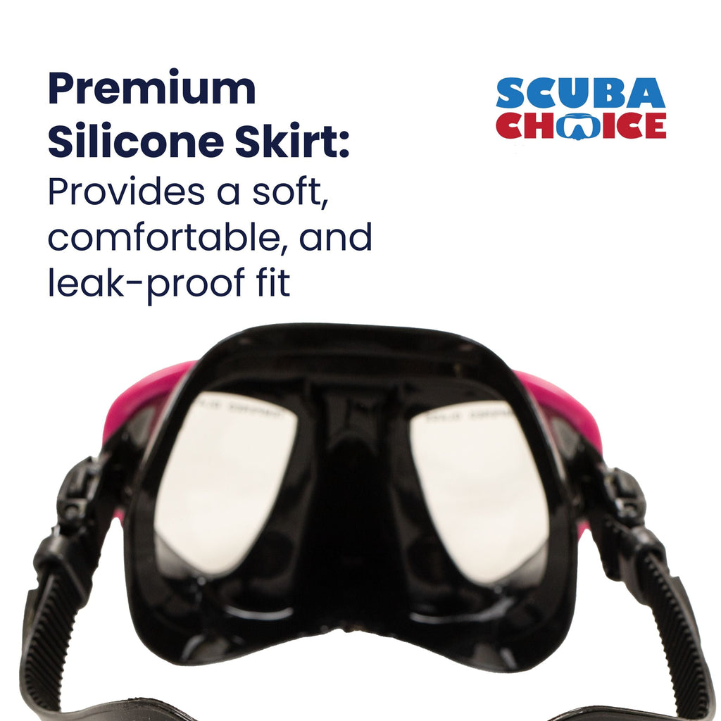 Palantic Black/Pink Compact Dive Mask