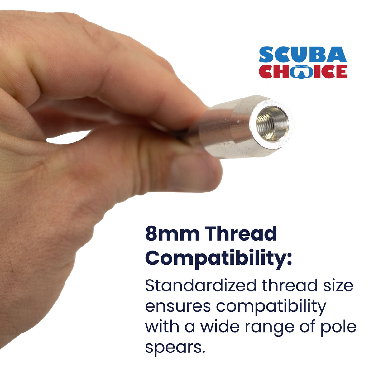 Spearfishing 7.5" Stainless Steel Pole Spear Tip Single Barb Head