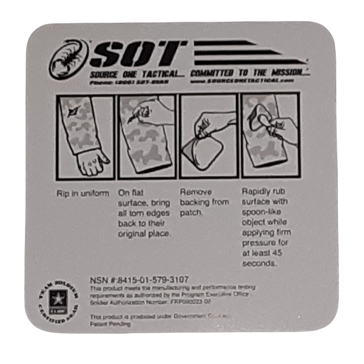 GI Fire Resistant Repair Patches