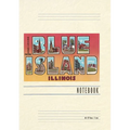 Vintage Lined Notebook Greetings from Blue Island, Illinois - Paperback