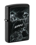 Zippo Jazz Musicians Sketch Design, Black Matte Lighter #48071