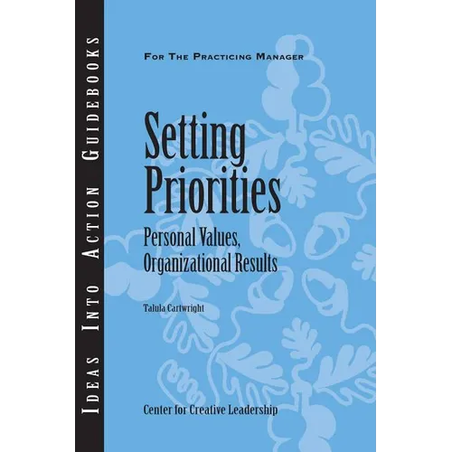 Setting Priorities: Personal Values, Organizational Results - Paperback
