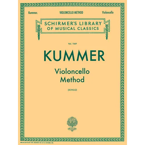 Violoncello Method: Schirmer Library of Classics Volume 1169 Cello Method - Paperback