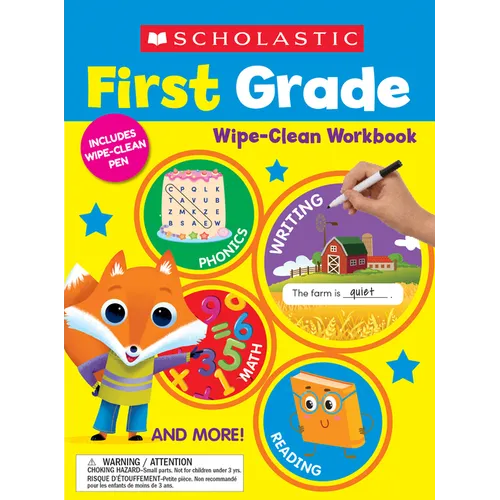 Scholastic First Grade Wipe-Clean Workbook - Paperback