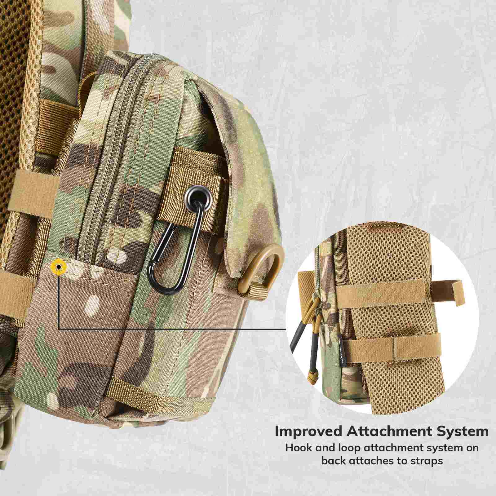 Votagoo Tactical EDC Pouch Universal Waist Pack Phone Molle Pouches Utility Gadget Holster Pocket for Outdoor Sport