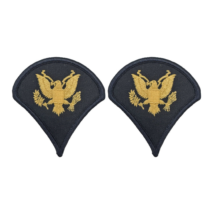 Army Dress Blue Chevrons (gold on blue)
