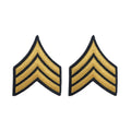 US Army E5 Sergeant Gold on Blue Sew-on - Large/Male