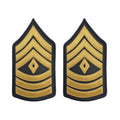 U.S. Army E8 First Sergeant Gold on Blue Sew-on - Large/Male