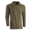 GERMAN OD TRICOT SHIRT W/ZIPPER USED (L)