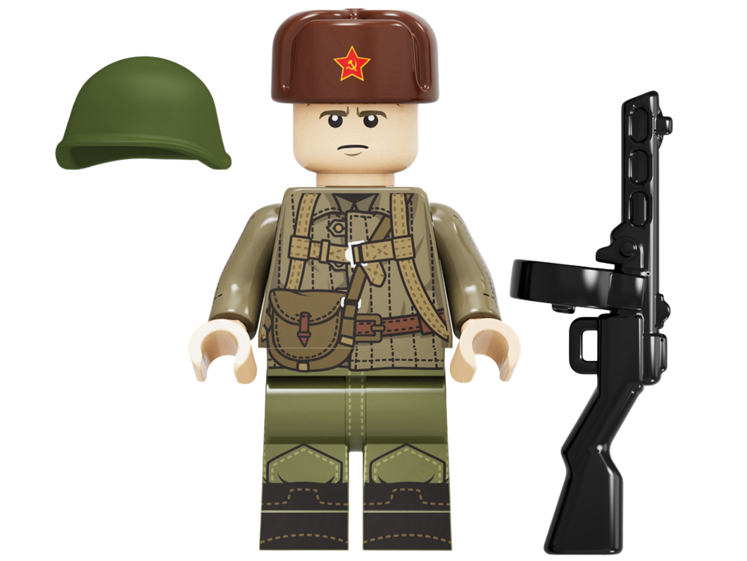 WWII - Russian Army Conscripts - 4 Man Squad - Mil-Blox