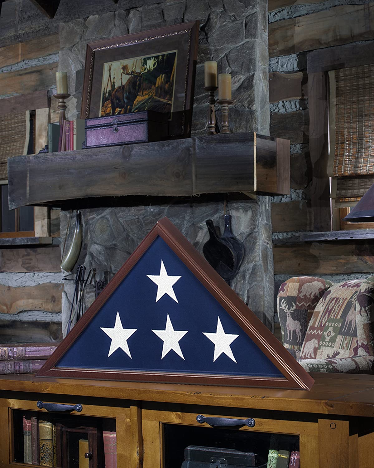 Memorial Flag Case - Burial Flag Box, Military Flag Case