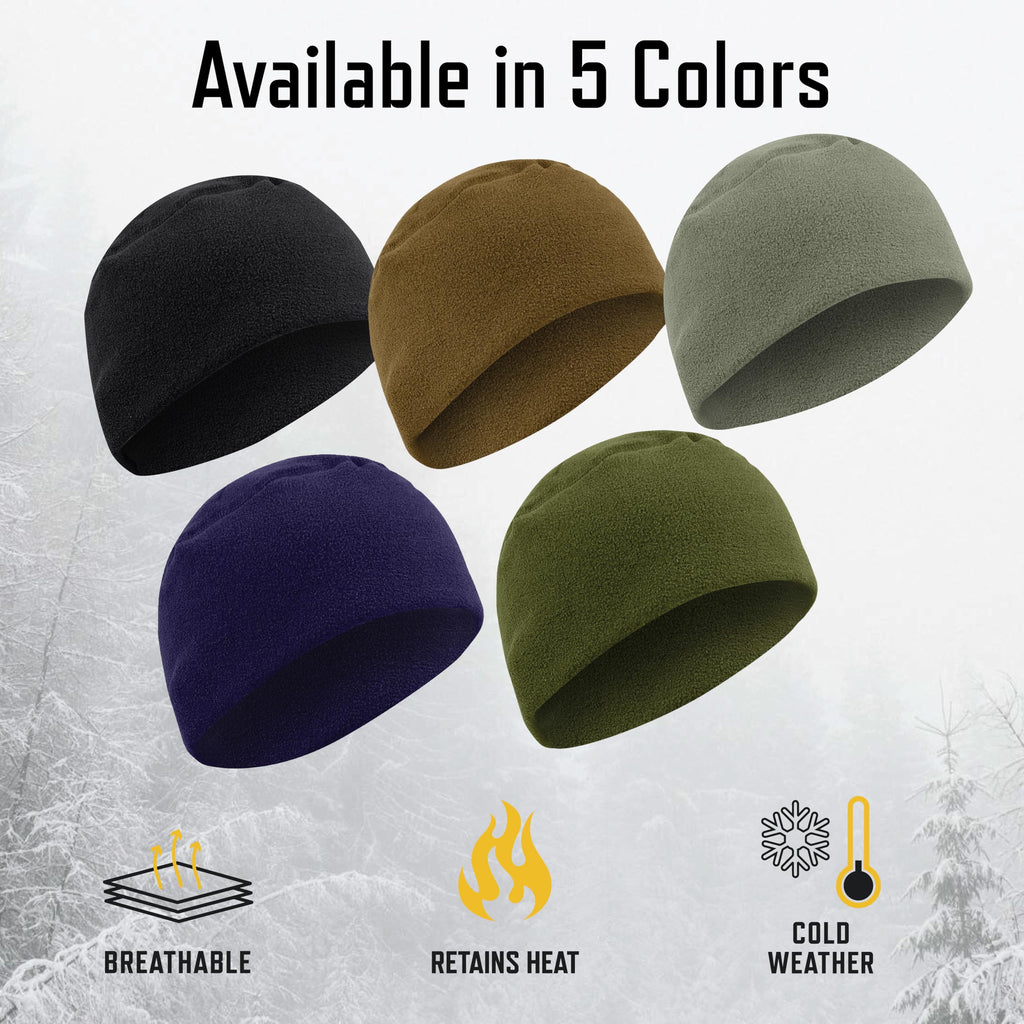 Rothco Polar Fleece Watch Cap - Warm All-Weather Protection Winter Beanie Hat