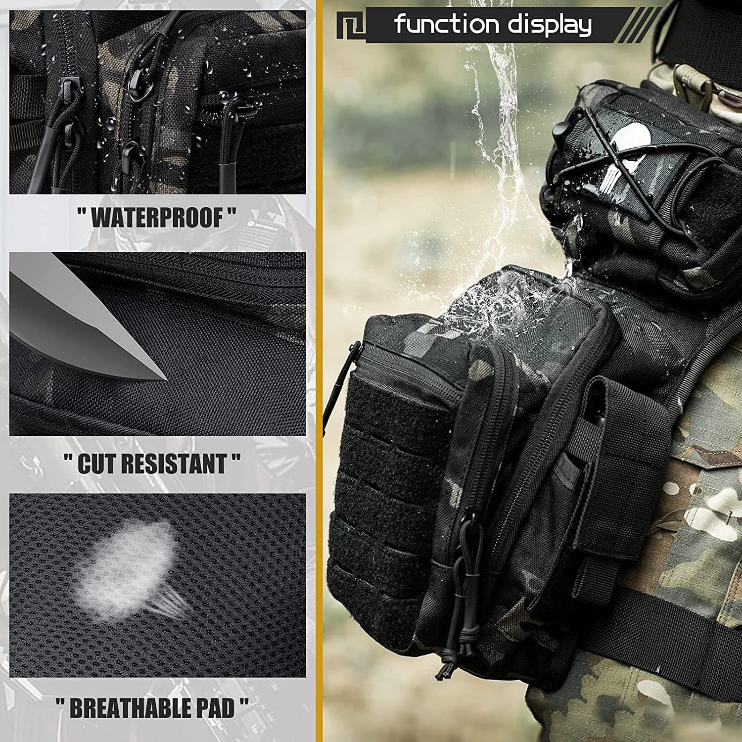 Drop Leg Bag for Men Thigh Pack Pouch