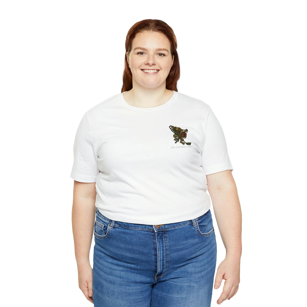Metal Detector and Shotgun Engineer Frog - Front Print - Short Sleeve Tee