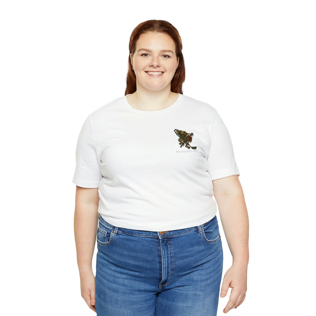 Metal Detector and Shotgun Engineer Frog - Front Print - Short Sleeve Tee