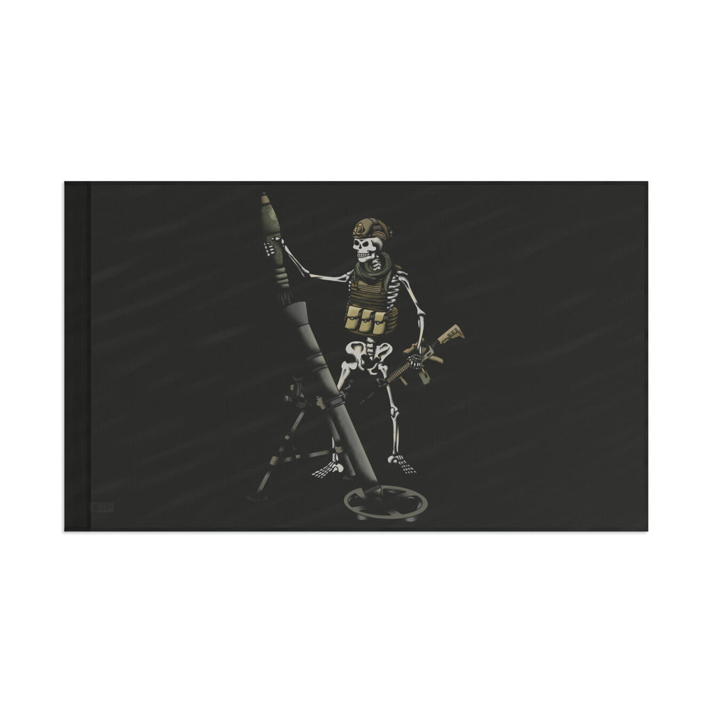Skeleton with Mortar - Flag