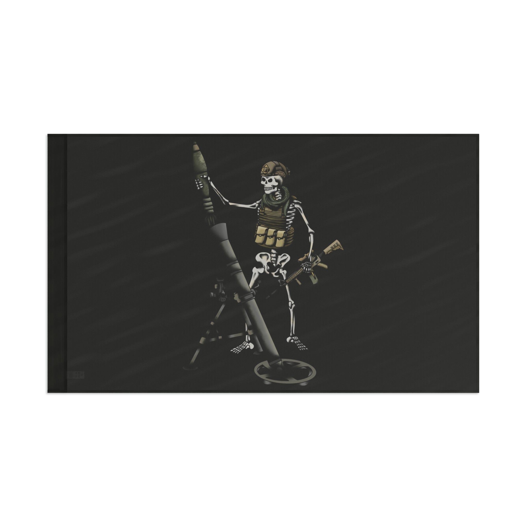 Skeleton with Mortar - Flag