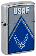 Zippo USA Air Force Logo Design, Street Chrome Lighter #48551