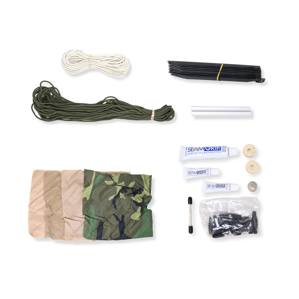 Tent Components for Two Person Combat Diamond Brand Tent (Used - Grade B)