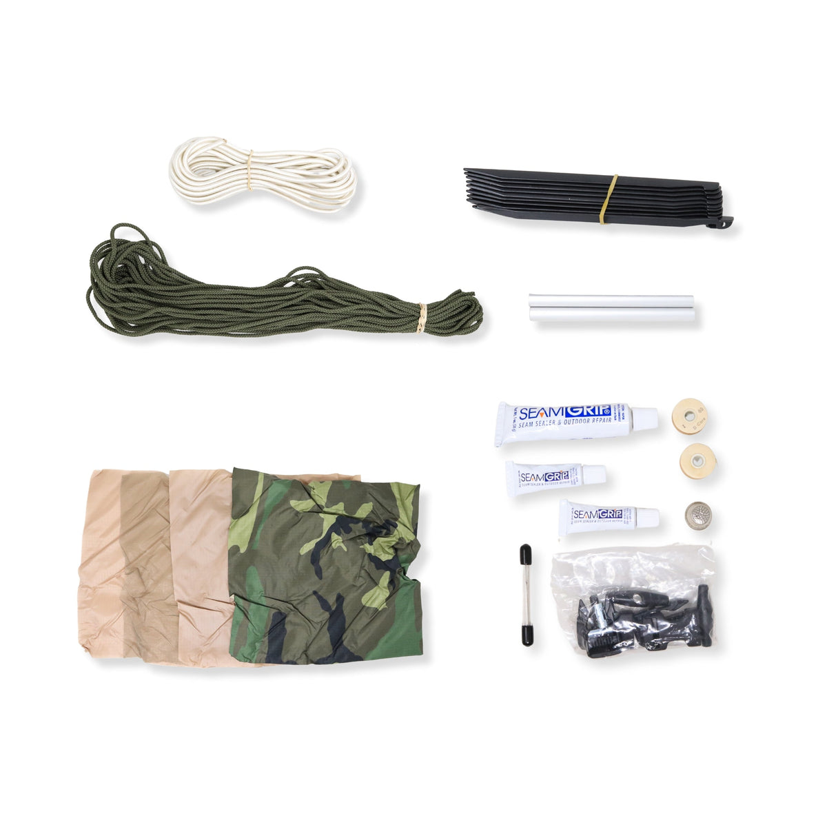 Tent Components for Two Person Combat Diamond Brand Tent (Used - Grade B)