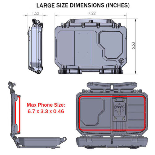 Thyrm Dark Vault 2.0 - Up to 110dB Reduction & Faraday Cage - ATAK Mount
