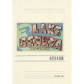 Vintage Lined Notebook Greetings from Lake Geneva, Wisconsin