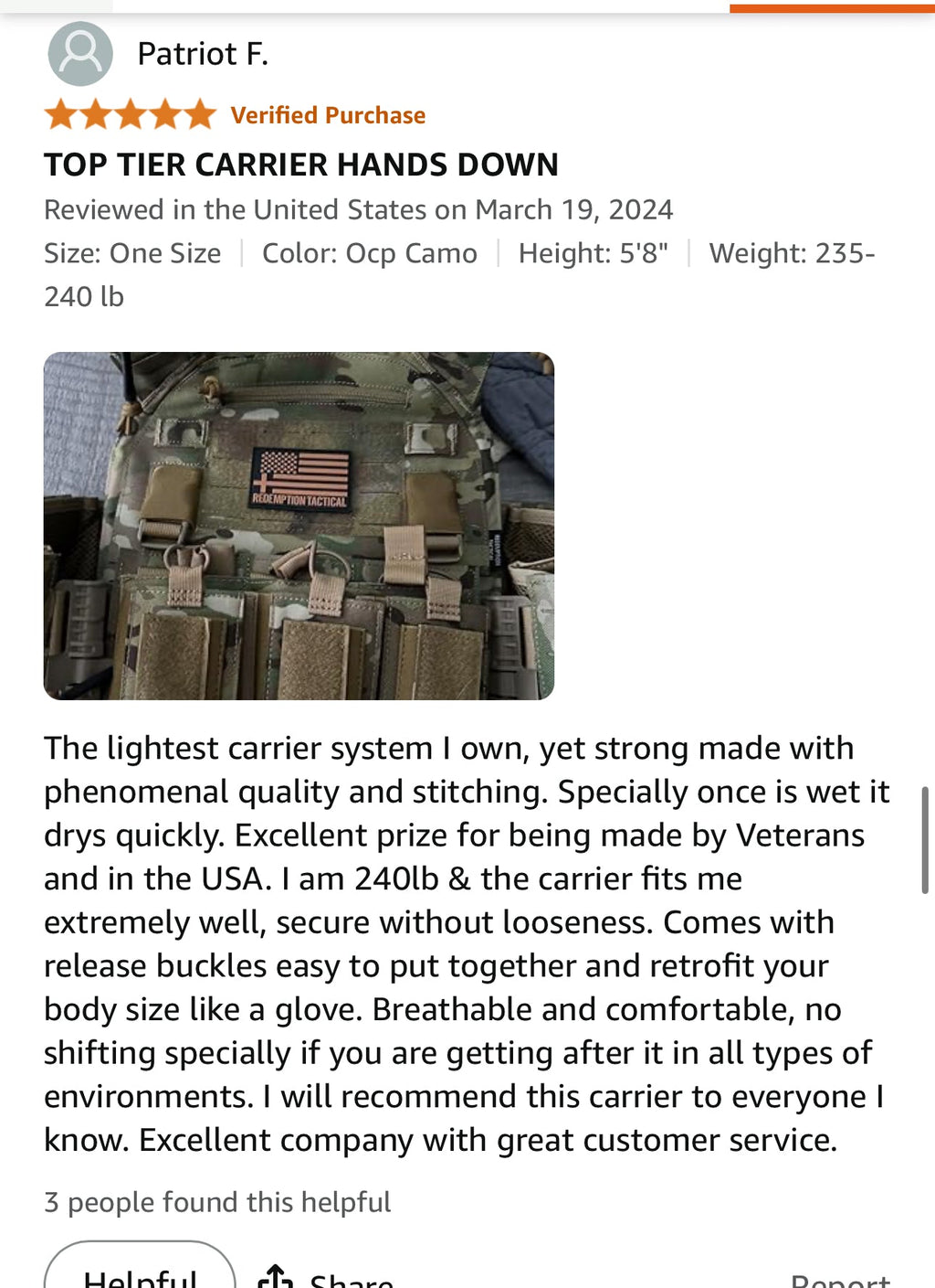 Redemption Tactical "CRUSADER 2.0"® V4 Vest