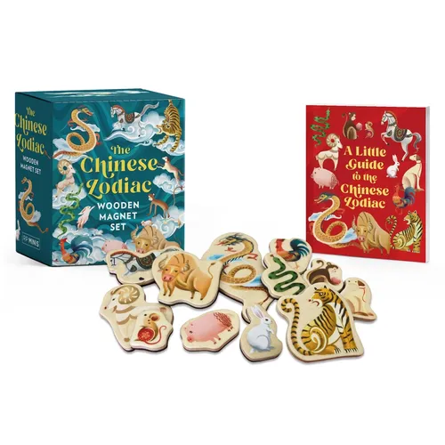 The Chinese Zodiac Wooden Magnet Set - Paperback
