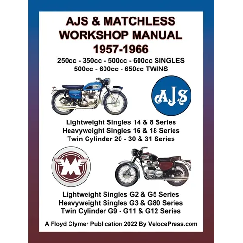 Ajs & Matchless 1957-1966 Workshop Manual All Models - Singles & Twins - Paperback