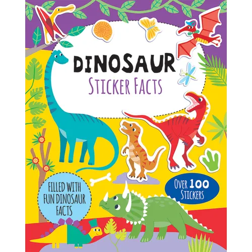 Dinosaur Sticker Facts - Paperback