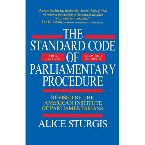 The Standard Code of Parliamentary Procedure - Paperback