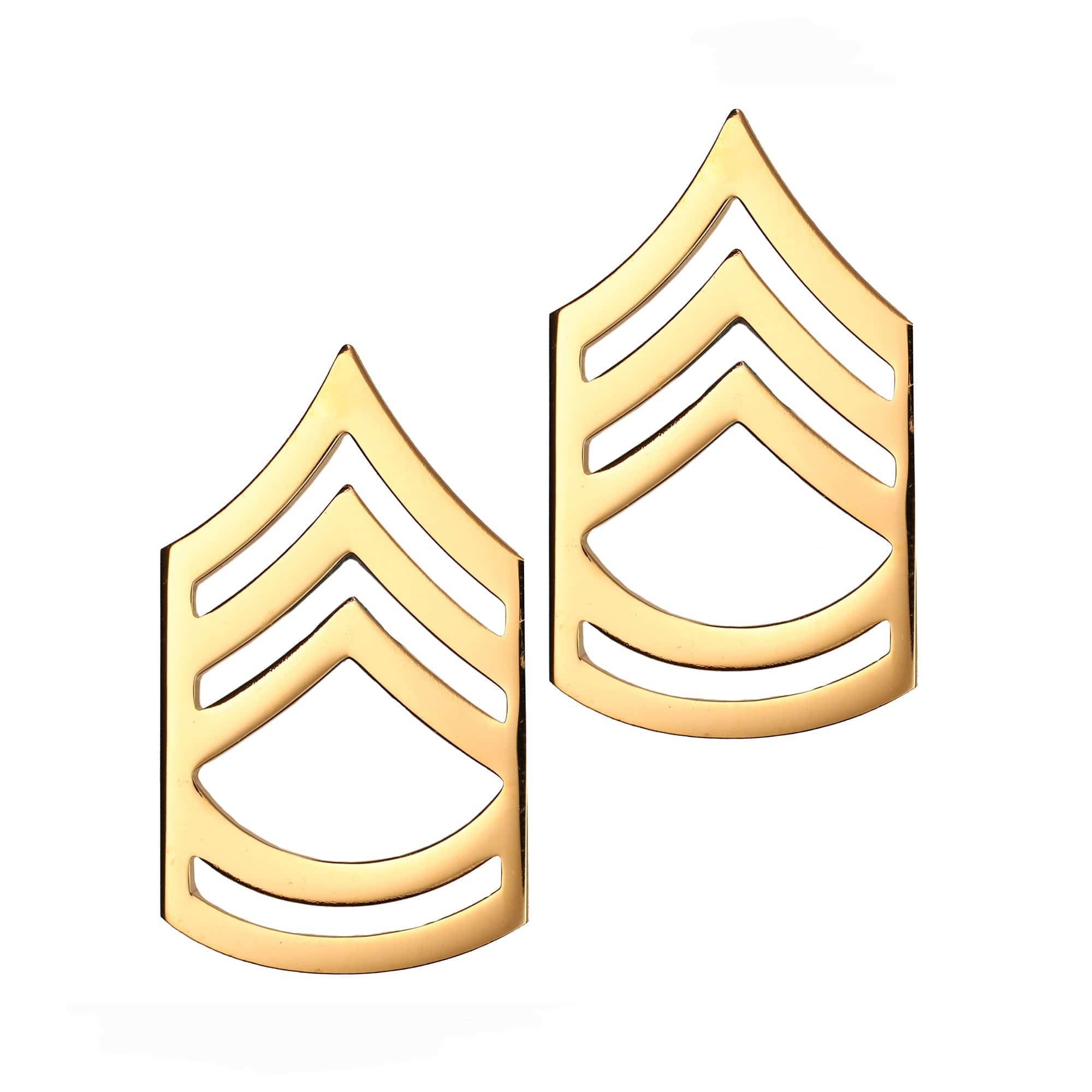 U.S. Army E7 Sergeant First Class STA-BRITE® Pin-on Rank (pair)