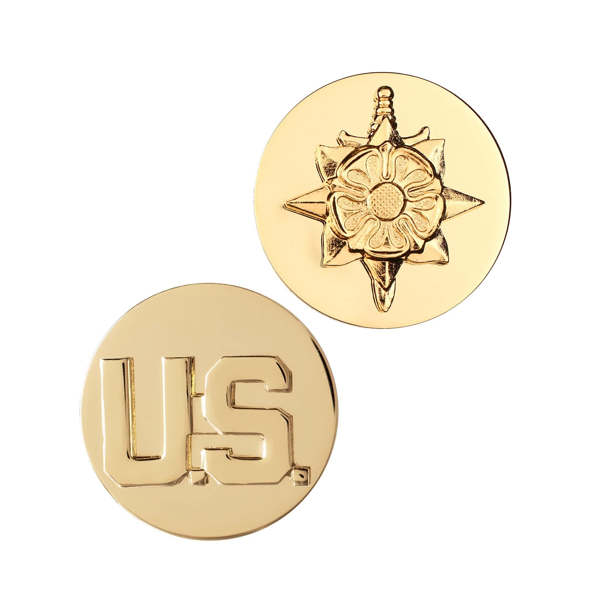 U.S. Army Enlisted Military Intelligence & U.S. STA-BRITE® Pin-on (pair)