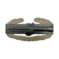 U.S. Army Master Combat Action Badge, 1 AWD Brown Wreath, Full Size Black STA-BRITE Metal