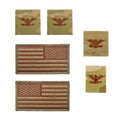 U.S. Air Force Colonel Rank and Reverse OCP Spice Brown Flag Bundle