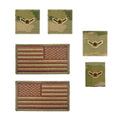 US Air Force Airman Rank and Reverse OCP Spice Brown Flag Bundle