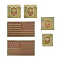 U.S. Air Force Senior Master Sergeant Rank and Reverse OCP Spice Brown Flag Bundle