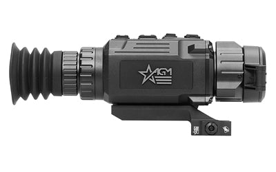 AGM Global Vision Rattler V2 -  1X/2X/4X/8X Digital Zoom -  3.5-28 Magnification -  25mm Objective -  Multiple Reticles -  256x192 Resolution -  Fixed ADM Mount -  Matte Finish -  Black