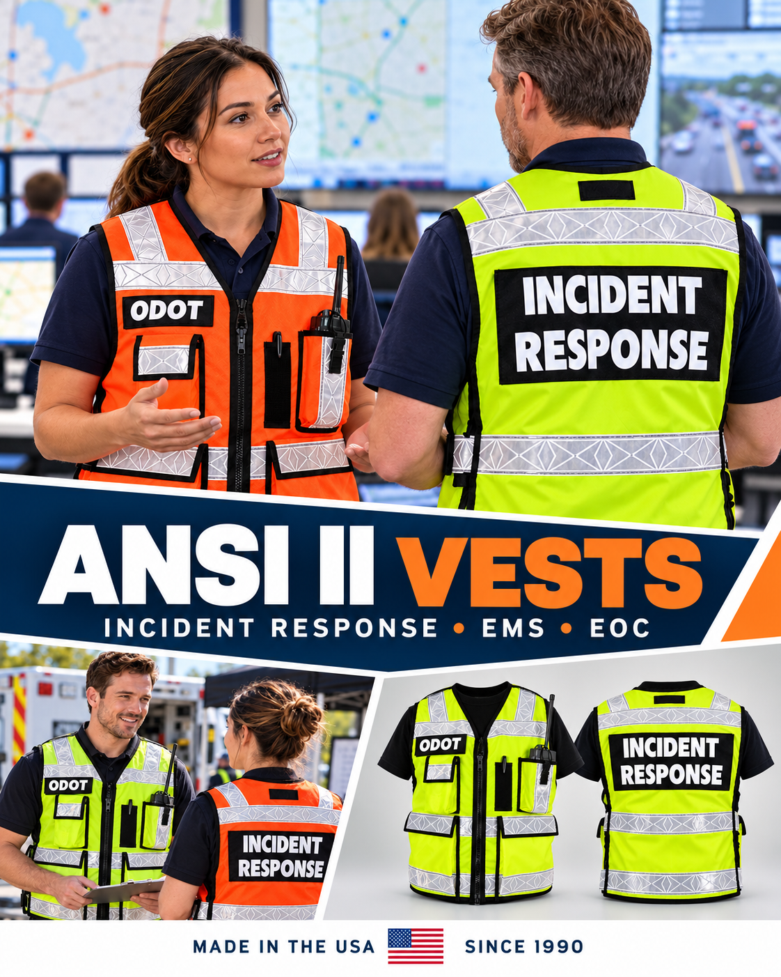 ANSI II ODOT Incident Command Vest