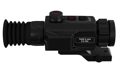 ATN Corp ThOR 6 Mini |  Thermal Rifle Scope |  3.5-28X Magnification |  25mm Objective |  Multiple Reticles |  Black |  Includes Carry Case and Charging Cable