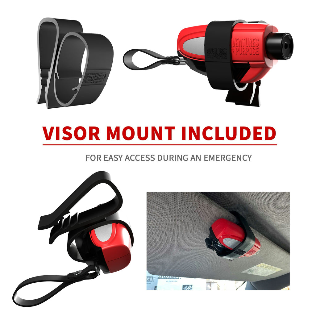 2-in-1 Emergency Window Breaker & Seatbelt Cutter