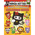 Ninja Kitties Great Adventures Coloring Book - Paperback