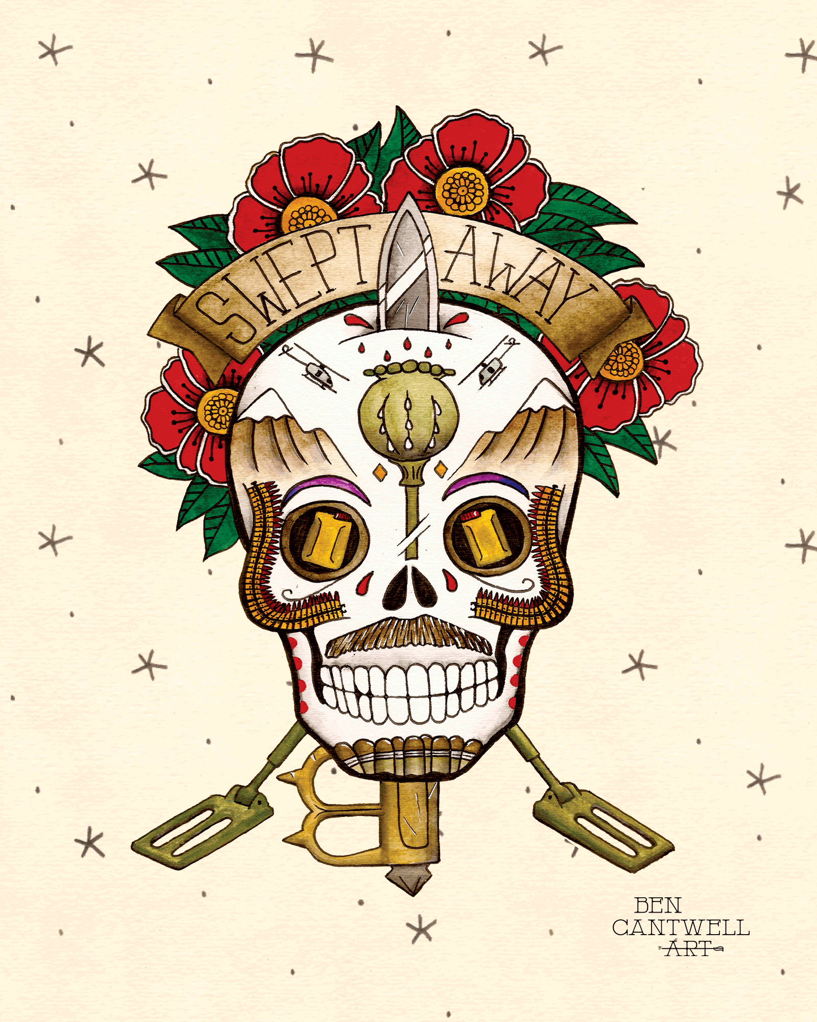 Afghan Sugar Skull